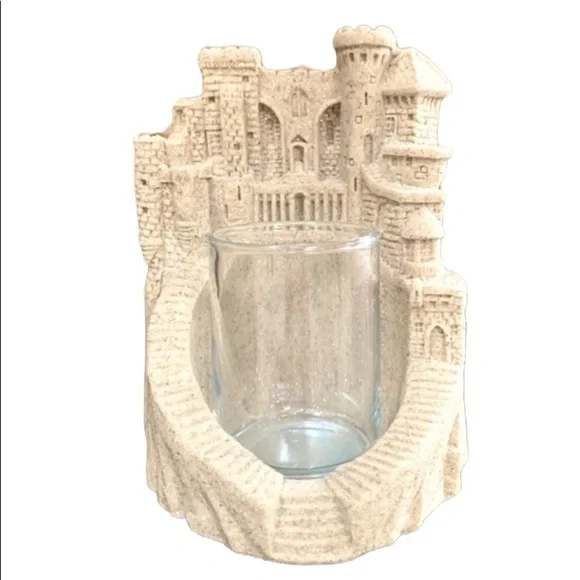 Mr. Sandman 4" x 5.5" Sandsculpt Votive Candle Castle Collection - #460v…